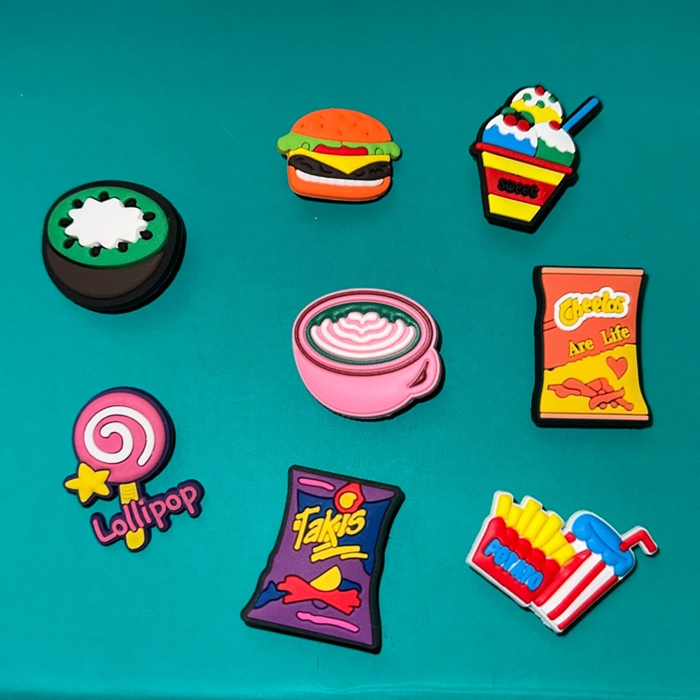 8 Super cute Croc Charms